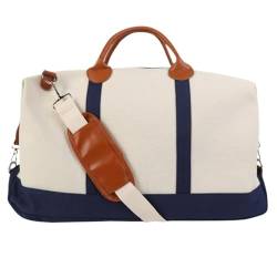 Reise Kleidersack Reisetasche Reisetaschen Mit Reißverschluss, Canvas-Tasche, Weekender-Übernachtungstasche Für Damen, Handgepäck-Seesack Handgepäck-Kleidersack Kleidersäcke für Reisen (Color : A, S von BODHIS