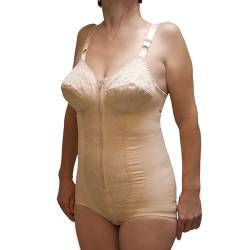 BODYPERFECT Damen-Unterwäsche mit Cups, Unterwäsche mit Korsett, figurformend, für Damen, Transparent (Nudo, XXL) von BODYPERFECT