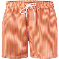 BOGGI MILANO Herren Badeshorts orange Gemustert von BOGGI MILANO