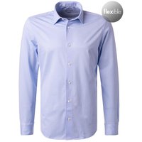 BOGGI MILANO Herren Hemd blau Jersey von BOGGI MILANO