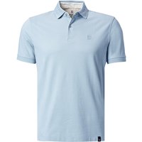 BOGGI MILANO Herren Polo-Shirt blau Baumwoll-Piqué von BOGGI MILANO