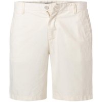 BOGGI MILANO Herren Shorts weiß Baumwolle-Leinen von BOGGI MILANO