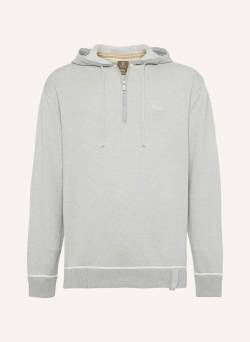 Boggi Milano Strick-Hoodie Mit Seide grau von BOGGI MILANO