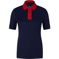 BOGNER SPORT Funktions-Polo-Shirt Carole für Damen - Navy-Blau/Rot - 36 von BOGNER Sport