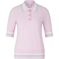 BOGNER SPORT Strick-Polo-Shirt Lennie für Damen - Rosa/Hellblau - 40 von BOGNER Sport