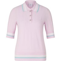BOGNER SPORT Strick-Polo-Shirt Lennie für Damen - Rosa/Hellblau - 42 von BOGNER Sport