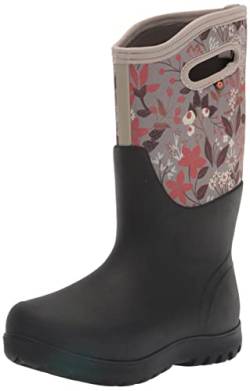 BOGS Damen Neo-Classic Stiefel Gummistiefel, Cartoon-Blumendruck, Hellbraun, 37 EU von BOGS