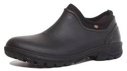 Bogs Men's Sauvie Slip On Soft Toe Rain Boot, Black, 41 EU von BOGS