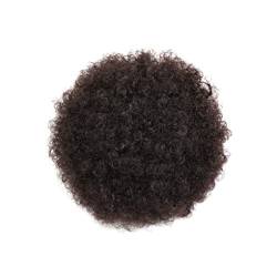 BOKIOESDE Afro Synthetic Short Hair Bun Curly Extension Afroamerikaner Kopfbedeckung Styling Zubehör Übertriebene Style Perücke, Typ 4 von BOKIOESDE