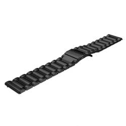BOLEXA Schnellverschluss-Uhrenarmbänder for Herren und Damen, Smartwatch-Armband, Ersatzband, 16 mm, 18 mm, 20 mm, 22 mm (Color : Schwarz, Size : 20mm) von BOLEXA