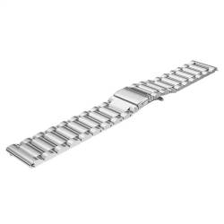 BOLEXA Schnellverschluss-Uhrenarmbänder for Herren und Damen, Smartwatch-Armband, Ersatzband, 16 mm, 18 mm, 20 mm, 22 mm (Color : Silver, Size : 20mm) von BOLEXA