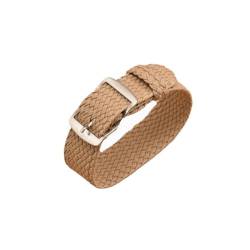 BOLEXA nato strap 14mm 16mm 18mm 20mm 22mm Nylonband Sportarmband Bunte Webart Modeband Armband Zubehör Nylon Uhrenarmbänder (Color : Beige, Size : 20mm) von BOLEXA