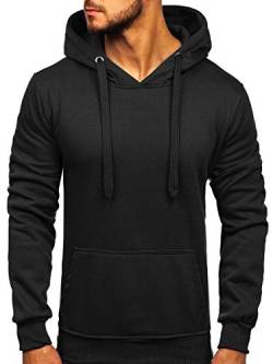 BOLF Herren Kapuzenpullover Hoodie Sweatshirt mit Kapuze Pullover Pulli Langarmshirt Freizeit Sport Fitness Outdoor Casual Style 2009 Schwarz L [1A1] von BOLF