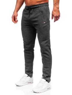 BOLF Herren Sporthose Joggers Printed Sporthose Jogginghose Trainingshose Fitnesshose Cargohose Sweatpants Jogpants Sweatpants Slim Fit Motiv Street Style JX6209 Dunkelgrau XL [6F6] von BOLF