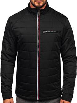 BOLF Herren Übergangsjacke Steppjacke Daunen-Optik Casual Elegant Leichte Frühlings Jacket Moderne Männer Jacke 2060 Schwarz L [4D4] von BOLF