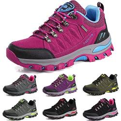 BOLOG Outdoor-Halbschuhe, Wanderschuhe, rutschfeste Kletterschuhe, leicht, atmungsaktiv, Trekkingschuhe für Damen und Herren, Pink - rose - Größe: 37 EU von BOLOG