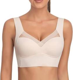 Hatme-Haltungskorrektur-BH-Wmbra-BHS-Original-Atmungsaktiver-Bra-Damen-Ohne-Bügel-Push-up-Seamless-Unterwäsche-Support-Wireless-Breathable-Zero-Feeling-Dessous von BOLUOBAO