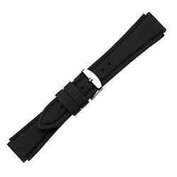 BOMBFROG Silikonarmband Schwarz für Armbanduhr mit Stegbreite 20 mm Armband von BOMBFROG