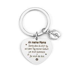 BOMEON Schlüsselanhänger Mama,Mama Geschenk,Geburtstagsgeschenk für Mama,Muttertagsgeschenke für Mama,Mutter Tochter Geschenk,Geschenke für Mama,Geschenkideen für die Mutter Weihnachten von BOMEON