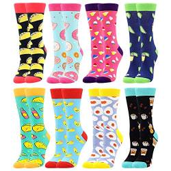 BONANGEL Damen Lustige Bunte Socken,Mädchensocken witzige Strümpfe, Fun Gemusterte Muster Socken, Verrückte Socken Modische Oddsocks Mehrfarbig Klassisch als Geschenk, Neuheit Sneaker von BONANGEL