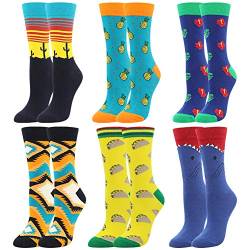 BONANGEL Damen Lustige Bunte Socken,Mädchensocken witzige Strümpfe, Fun Gemusterte Muster Socken, Verrückte Socken Modische Oddsocks Mehrfarbig Klassisch als Geschenk, Neuheit Sneaker von BONANGEL