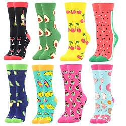 Damen Lustige Bunte Socken,Mädchensocken witzige Strümpfe, Fun Geburtstagsgeschenk Socken Verrückte Socken Modische Oddsocks Mehrfarbig Klassisch als Geschenke für Frauen Frau Mutter Mama Oma von BONANGEL