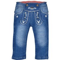 BONDI Jogg Pants Lange Trachten Jeans "Gipfelkraxler" für Baby und Jungen 91469, Elastische Kinderhose - Blau von BONDI