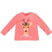 BONDI T-Shirt Baby Mädchen Langarmshirt 'Herzlein' 86671, Candy von BONDI