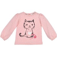 BONDI T-Shirt Baby Mädchen Langarmshirt 'Katze', Rosa von BONDI