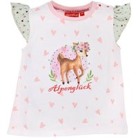 BONDI T-Shirt Baby Mädchen T-Shirt 'Bambi' 86751, Weiß Rosa von BONDI