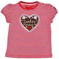 BONDI T-Shirt Baby Mädchen T-Shirt 'Zuckermaus' 86750, Rot Weiß von BONDI
