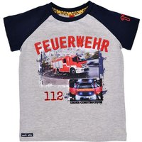 BONDI T-Shirt Jungen Kurzarm T-Shirt 'Feuerwehr' 33148, Grau Me von BONDI