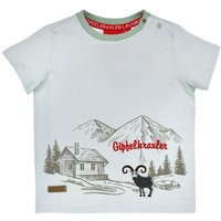 BONDI T-Shirt Jungen T-Shirt 'Alpen' 91718, Grün Weiß Gestreift von BONDI