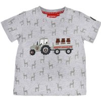 BONDI T-Shirt Jungen T-Shirt 'Traktor' 91630, Grey melange von BONDI