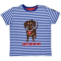 BONDI T-Shirt Jungen T-Shirt 'Waldi' 91719, Blau Weiß Gestreift von BONDI