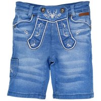 BONDI Trachtenlederhose BONDI Jungen Trachten Jeans Bermuda 29909, Blue D von BONDI