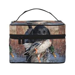 Quallen Illustration Reise Make-up Tasche für Frauen, wasserdichte Kosmetiktasche Faltbare Kulturbeutel Lehrer Geschenke, Lustiger Hund, Einheitsgröße von BONDIJ