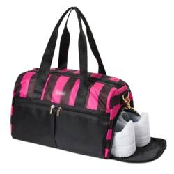 Sporttasche Damen Umhängetasche Große Tragetasche Reisetasche Rucksack Gepäcktasche Yoga Schwimmen Tragetasche von BONOOL