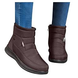 BOOMJIU Winterschuhe Damen Leichtgewichts Warm Gefütterte Schneestiefel Slip On Sneaker Winter Turnschuhe Winterboots rutschfest Outdoor von BOOMJIU