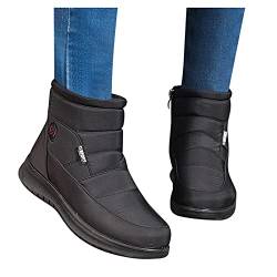 BOOMJIU Winterschuhe Damen Leichtgewichts Warm Gefütterte Schneestiefel Slip On Sneaker Winter Turnschuhe Winterboots rutschfest Outdoor von BOOMJIU