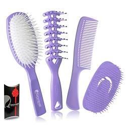 Entwirren Haarbürsten. Detangling hairbrushes for woman. Great in the shower, or for drying. For wet, dry, long, short, straight, curly hair. Brushes suitable to distribute evenly creams and hair conditioner. 100% made in Italy. Bürsten für Entwirren Haar.Schmelzen knoten. von BOREAL