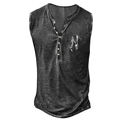 Herren Tank Top Sommer Herren Sommer Surfen Tanktop Muskelshirt für Training Fitnessstudio Fitness & Bodybuilding Tanktop Herren Sport lässig ärmellos T-Shirts Laufen Fitness Tankshirt XXL 01-Marine von BORTGYUI