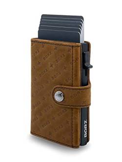 BORZ Prime Maxus 2 Limited Slim Wallet ohne Münzfach, NFC Chip mit Digitaler Visitenkarte, Kartenetui mit RFID Schutz für Herren & Damen Geldbörse, Geldbeutel für Karten & Scheine von BORZ Prime