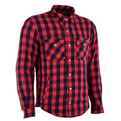 HERREN LUMBER-JACK JACKEN IN GRAU/ROT-SCHWARZ KARRIERT (M, Blau/Rot) von BOSMOTO