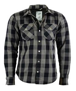 Lumberjack Jacke für Herren, ROT/GRAU (XXXXL, GRAU) von BOSMOTO