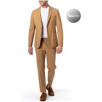 BOSS Black Herren Anzug beige Schurwoll-Stretch Slim Fit von BOSS Black