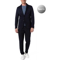 BOSS Black Herren Anzug blau Baumwoll-Stretch Slim Fit von BOSS Black