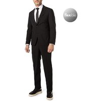 BOSS Black Herren Anzug schwarz Schurwoll-Stretch Slim Fit von BOSS Black