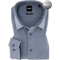 BOSS Black Herren Hemd blau Jersey von BOSS Black