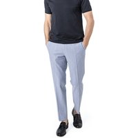 BOSS Black Herren Hose blau Schurwolle meliert Slim Fit von BOSS Black